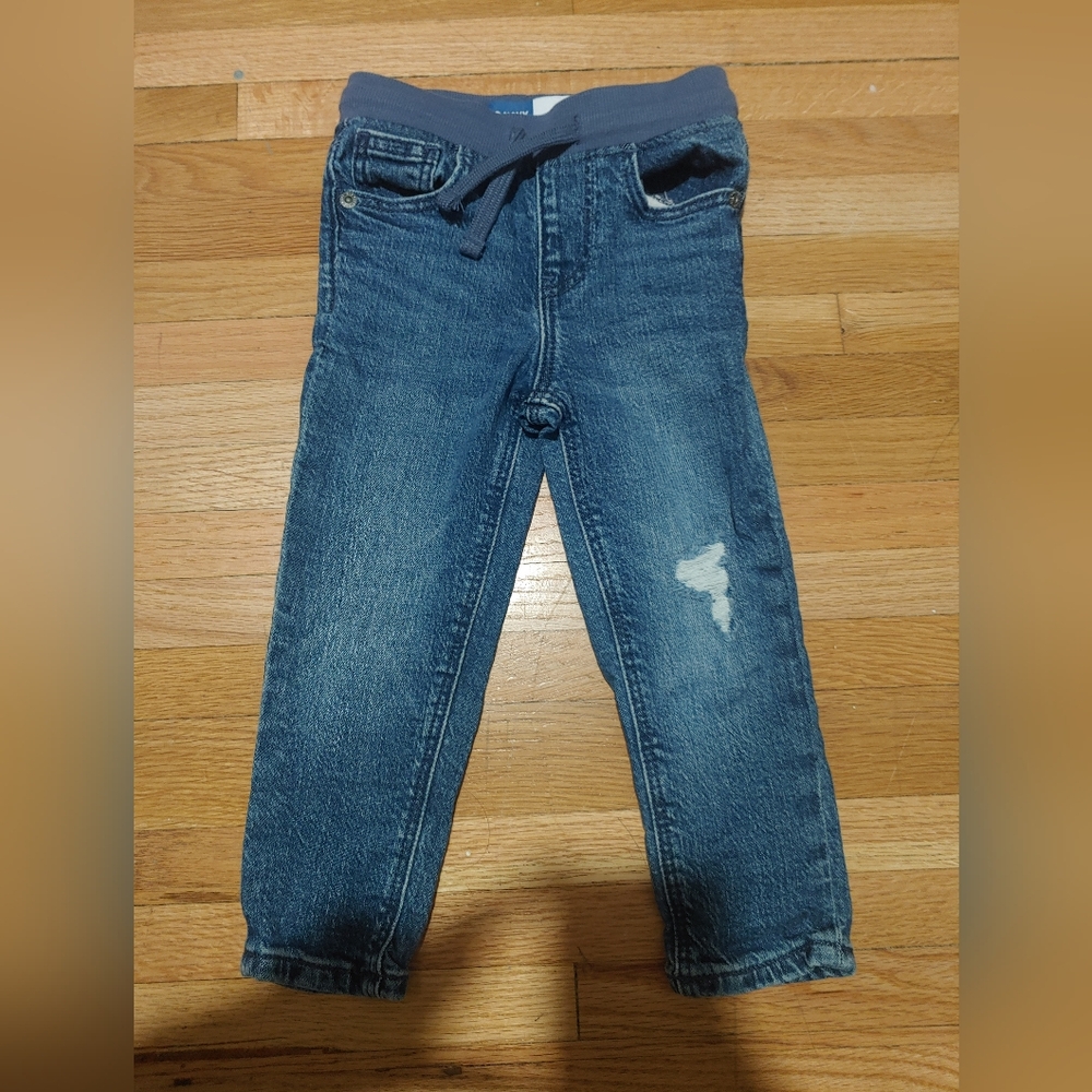 Old Navy Skinny Distressed Stretch Denim Jeans / Size 2t
